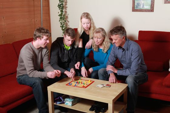 Eine Wohnsituation aus dem betreuten Wohnen in Familien