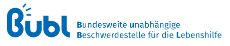 Sie sehen das Logo der unabhängigen Beschwerdestelle der Lebenshilfe