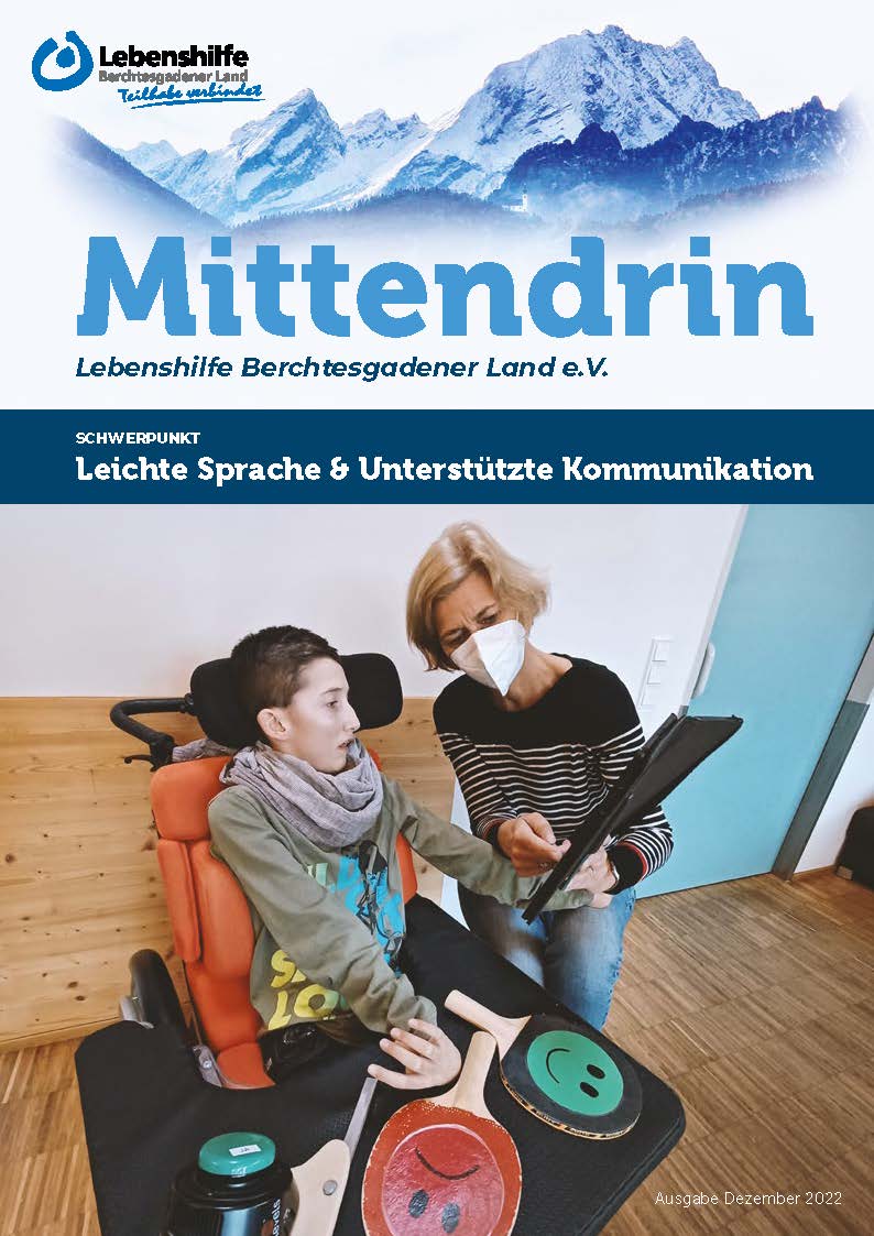 Titelseite der Zeitschrift Mittendrin, November 2022