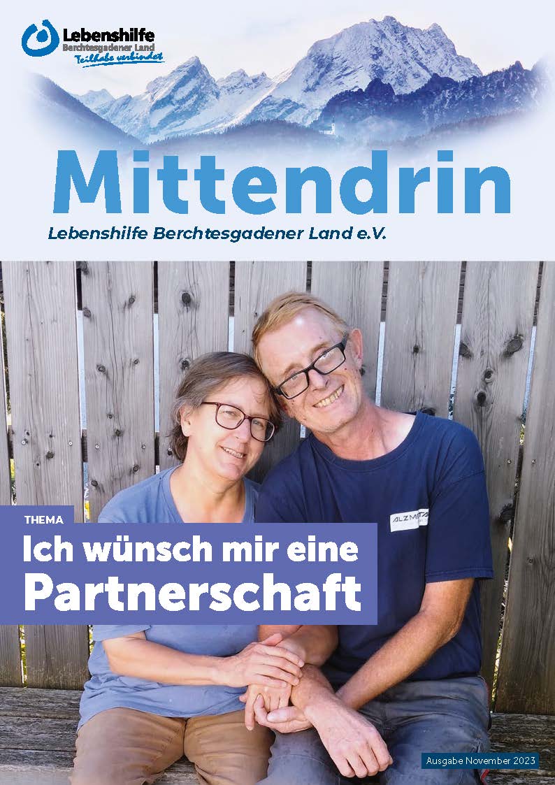 Titelseite der Zeitschrift Mittendrin, November 2023