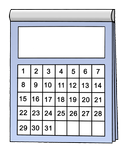 kalender 31 tage