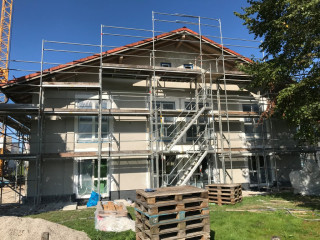 Die Baustelle in Adelstetten kommt voran