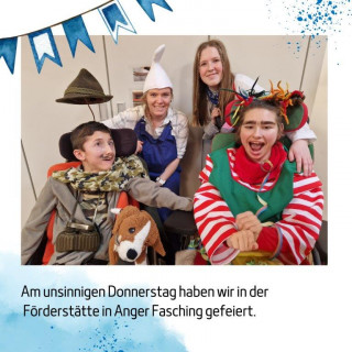 Unsinniger Donnerstag in der Förderstätte in Anger