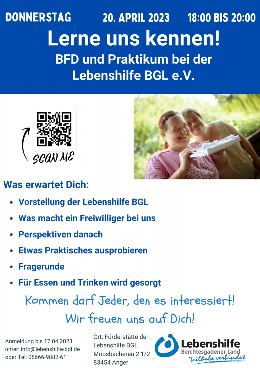 BFD und Praktikum bei der Lebenshilfe BGL