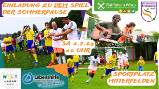 DAS Fußballspiel der Sommerpause