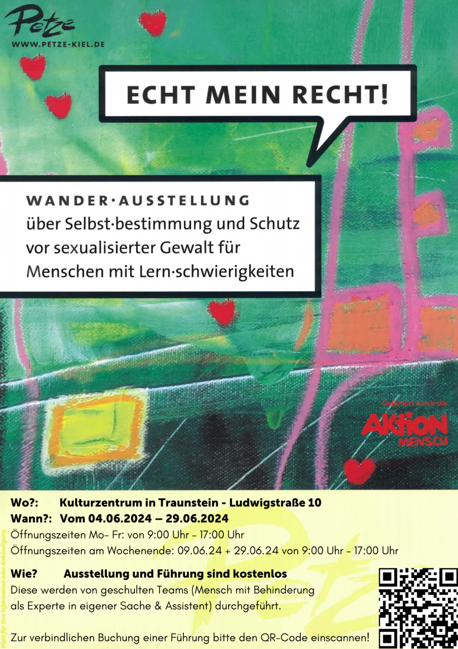 Echt Mein Recht! Wanderausstellung über Selbstbestimmung und Schutz vor sexualisierter Gewalt